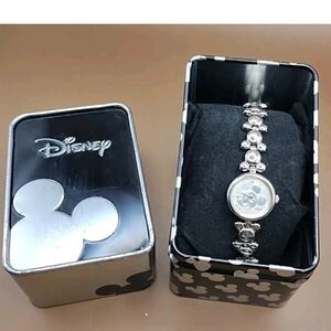 Lorus Disney Silver Mickey Mouse Watch & Case